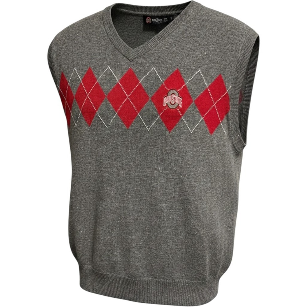 Vintage 80s 90s Crable Sportswear Ohio State Buckeyes Sweater Vest Men's Large